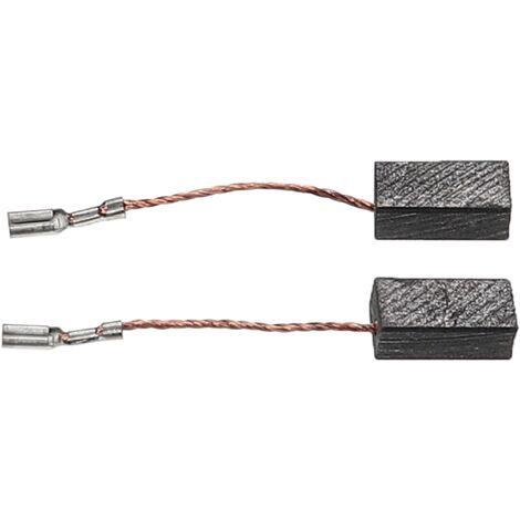 vhbw 2x balais charbon 6,5 x 9 x 17 mm compatible avec Hitachi G13YF, G13YD, GP2S2, G15YC outil électrique