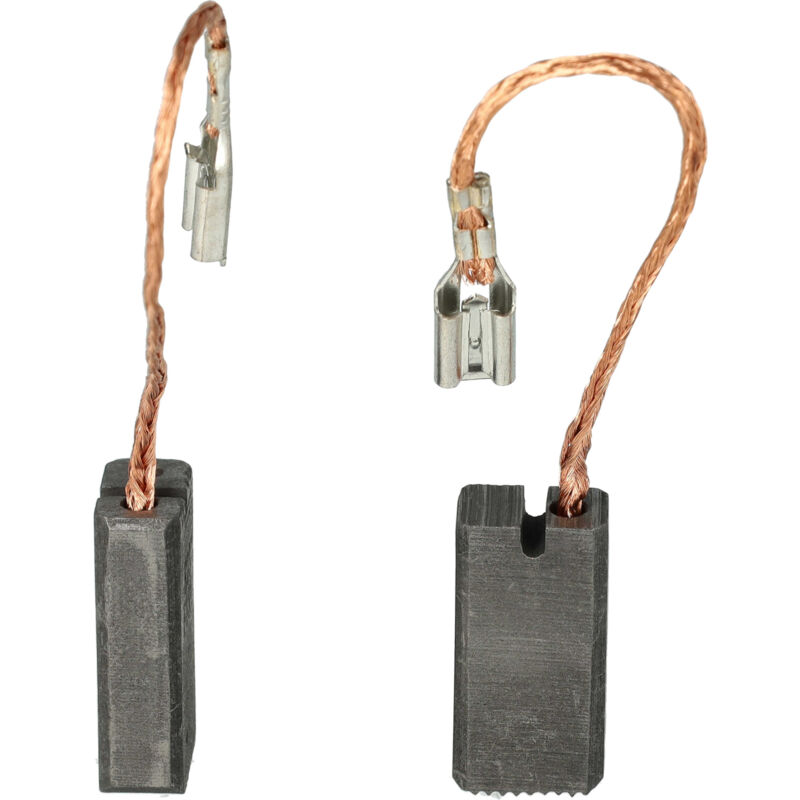 2x balais de charbon 22,3 x 11 x 6,1 mm compatible avec Stihl mse 250, mse 210, mse 230, mse 190C-Q outil électrique, tronçonneuse - Vhbw