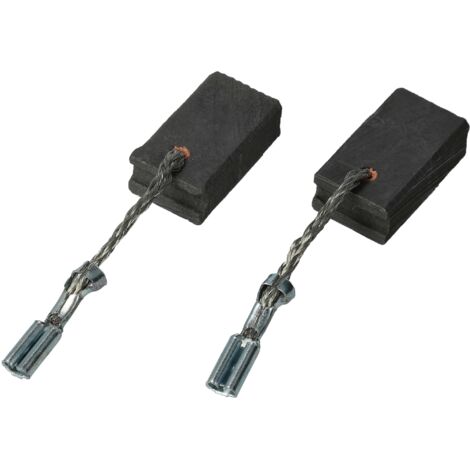 vhbw 2x balais de charbon 6 x 10 x 17 mm compatible avec Bosch GWS 18-150 PL 3 601 GA5 100 outil électrique