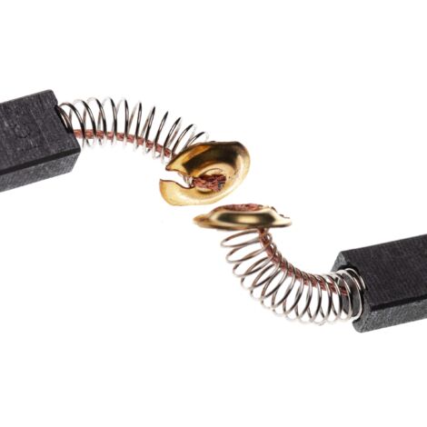 vhbw 2x balais de charbon 7 x 11 x 18 mm remplace Makita CB251, CB250, CB253, 191941-2, 194994-0, 194547-5 pour outil électrique + ressort