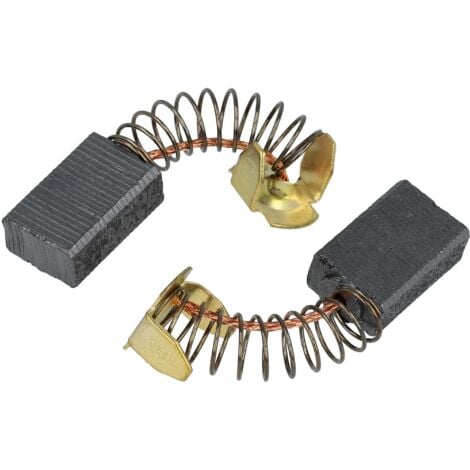 vhbw 2x Balais de charbon pour moteur 6 x 10 x 15mm compatible avec Makita S0810 outil électrique