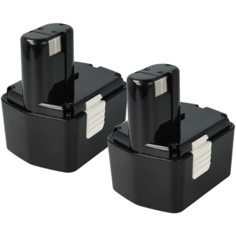 vhbw 2x batería compatible con Hitachi DS 14DVF2, DS 14DVF3, DS 14DVB2K, DS 14DVF, DS 18DVC, DS18DMR herramienta (2100 mAh, NiMH, 14,4 V)