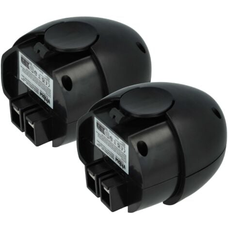 vhbw 2x batería compatible con Metabo 00064000, 6.00064.50, 6.00059.51, 6.00063.50, 6.00059.50 herramienta (1500 mAh, NiMH, 4,8 V)
