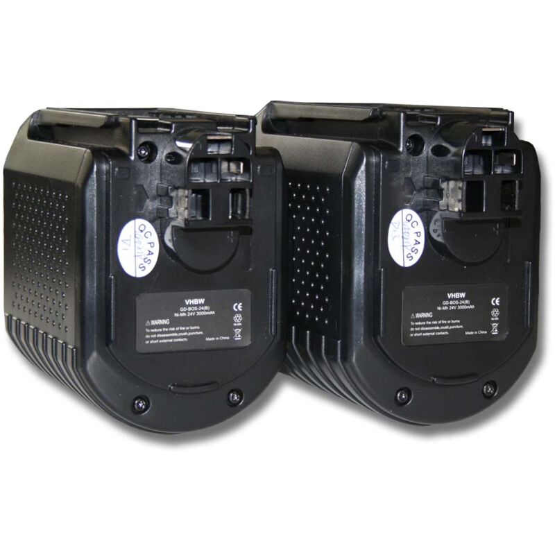 

2x batería Ni-MH 3000mAh (24V) para herramienta Würth ABH 20 y Bosch 2 607 335 082, 2 607 335 097, 2 607 335 216. - Vhbw