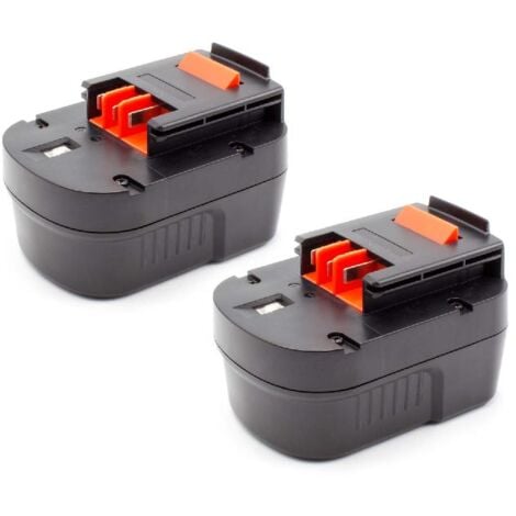 vhbw 2x Batería recargable compatible con Black & Decker EPC12 H1, EPC12CABK, FS1200D-2, Firestorm FS1200 herramientas eléctricas (1500 mAh NiMH 12 V)