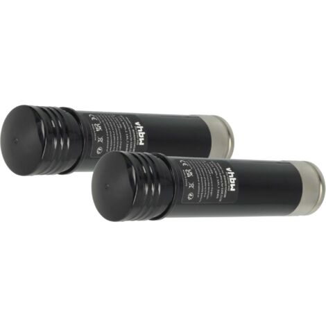 vhbw 2x Batería recargable compatible con Black & Decker Versapak VP100, VP110, VP130, VP130K herramientas eléctricas (2100 mAh, NiMH, 3,6 V)