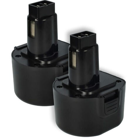 vhbw 2x Batería reemplaza Dewalt DE9074, DC9062, DE9036, DE9061, DE9062, DW9061, DW9062 para herramientas eléctricas (1500 mAh, NiMH, 9,6 V)