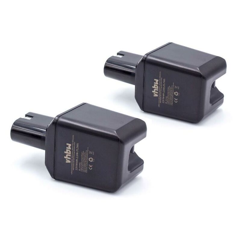 

2x Baterías NiMH 2100mAh (12V) compatible con Bosch serie 1 GSB. Generación con batería 12 V como 2 607 335 180, 2 607 335 021 - Vhbw