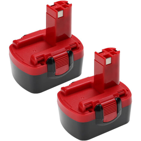 vhbw 2x batteria compatibile con Bosch GDR 4 V-LI, GHO 14.4VH, GDS 14.4V, GHO 14.4V, GDR 14.4V, GDR 4 V utensile elettrico (2500 mAh, NiMH, 14,4 V)