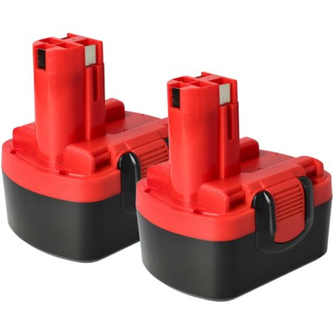vhbw 2x batteria compatibile con Bosch GDR 4 V-LI, GHO 14.4VH, GDS 14.4V, GHO 14.4V, GDR 14.4V, GDR 4 V utensile elettrico (3000 mAh, NiMH, 14,4 V)