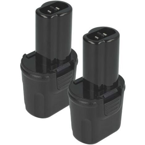 vhbw 2x batteria compatibile con Dewalt DC600 Screwdriver, DC600KA, DC600-GB, DC600 utensile elettrico (2100 mAh, NiMH, 3,6 V)