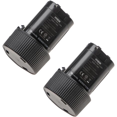 vhbw 2x batteria compatibile con Makita CC330D, CC300DZ, CC330, BMR102, CC300DW, CC300, CC300DWE utensile elettrico (1500 mAh, Li-Ion, 10,8 V)