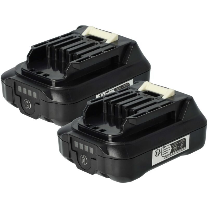 Image of 2x batteria sostituisce Makita 197396-9, 197402-0, 197406-2, 632F39-7, 197390-1, 197402, 197394-3 per utensile elettrico (2500 mAh, Li-Ion, 12 v)