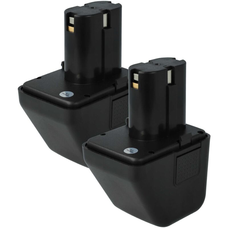 Vhbw - 2x Batterie compatible avec Gesipa Accubird 12 v outil électrique, outil de pose pour rivets aveugles (2000 mAh, NiMH, 12 v)