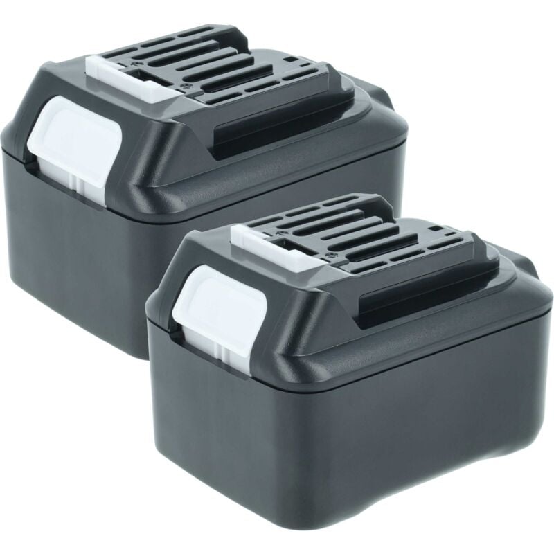 Vhbw - 2x Batterie remplacement pour Makita BL1040, BL1040B-2, BL1041, BL1021B, BL1040B, BL1021, BL1021B-2 pour outil électrique (5000 mAh, Li-ion,