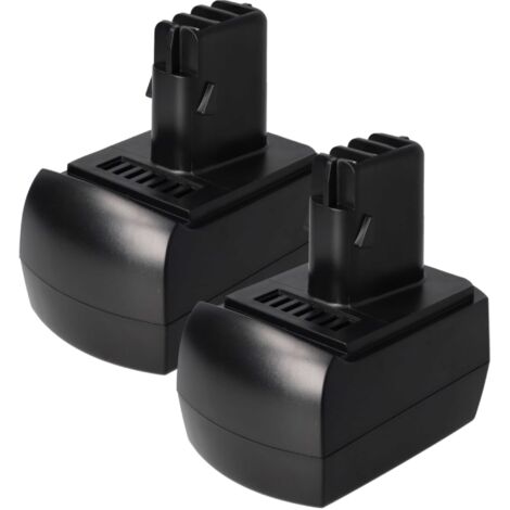 vhbw 2x Batteries compatible avec Metabo BSZ9.6, BSZ9.6 Air cooled, BSP9.6, BSZ9.6IM Plus, BSZ9.6 Impuls outil électrique (1500 mAh, NiMH, 9,6 V)