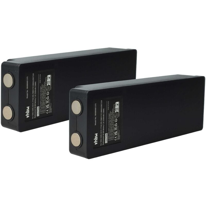 2x Batteries compatible avec Scanreco Mini, Maxi, Marrel 500, hmf, Palfinger opérateur télécommande industrielle (2500mAh, 7,2V, NiMH) - Vhbw