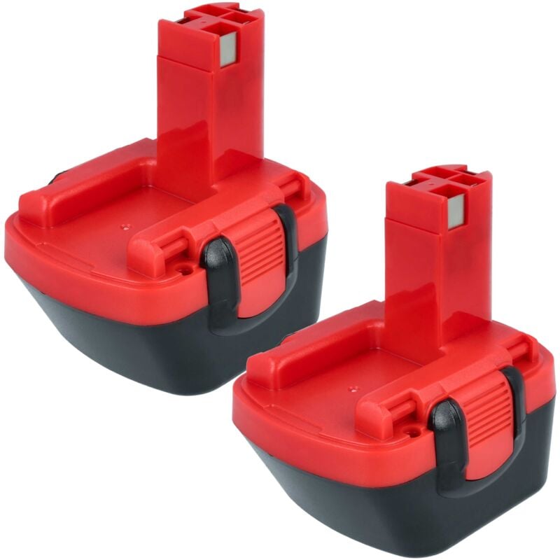 Vhbw - 2x Batteries remplacement pour Bosch 2 607 335 471, 2 607 335 487, 2 607 335 463, 2 607 335 542 pour outil électrique (3000 mAh, NiMH, 12 v)