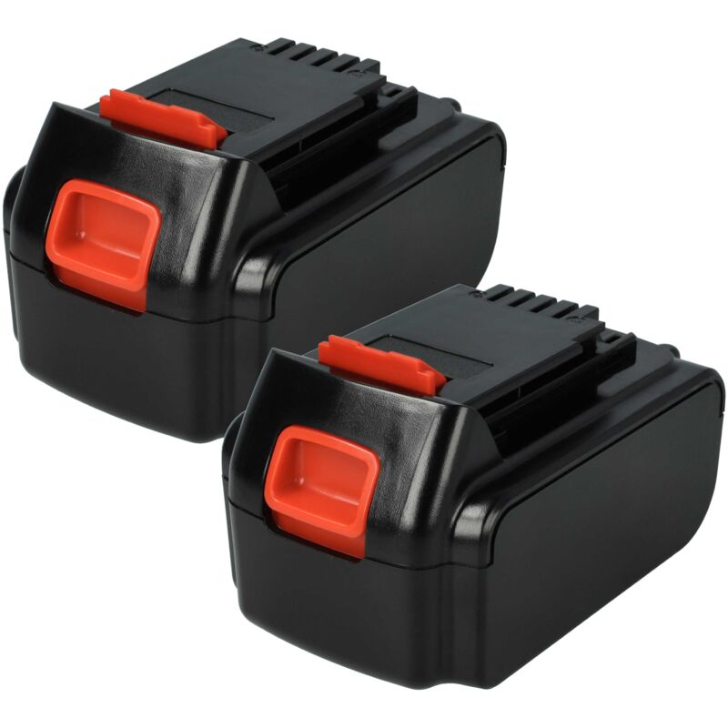2x Battery Compatible With Black & Decker Gpc1800l, Gtc1845l, Gtc1845, Gpc1820l, Gpc1820lb, Gtc1843l Power Tools (3000 Mah, Li-ion, 18 V) - Vhbw