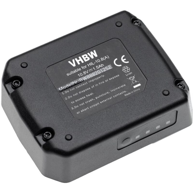 Vhbw - 2x Battery compatible with Hilti pr 30-HVSG A12, pr 30-HVS A12, pr 3-HVSG, pr 2-HS A12, pm 40-MG Power Tools (1500 mAh, Li-Ion, 10.8 v)