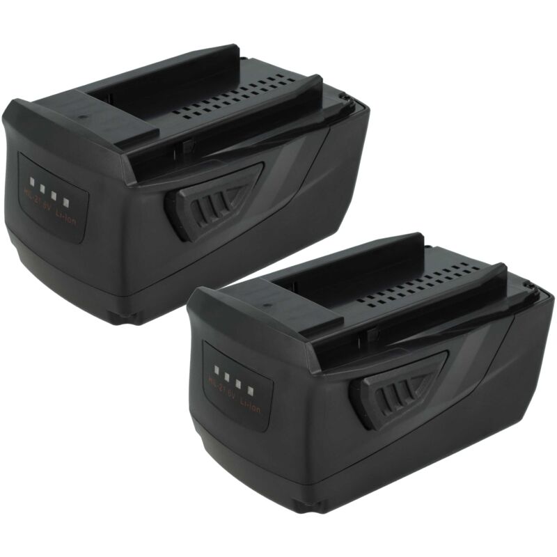 vhbw 2x Battery compatible with Hilti ST 1800-A22, SSH 6-A22, TE 6-A22, TE 4-A22, VC 5-A22, TE 2-A22 Power Tools (5000 mAh, Li-Ion, 21.6 V)