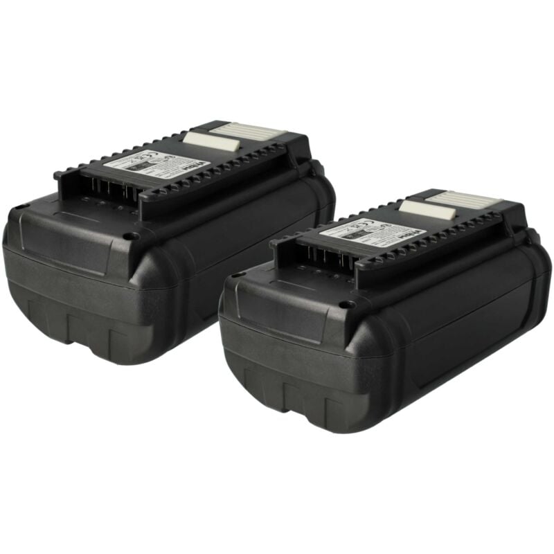 vhbw 2x Battery compatible with Ryobi 625 CFM, R40402, RBC36X20B, 500 CFM, 40V VAC ATTACK Leaf Mulcher Power Tools (3000 mAh, Li-Ion, 36 V)