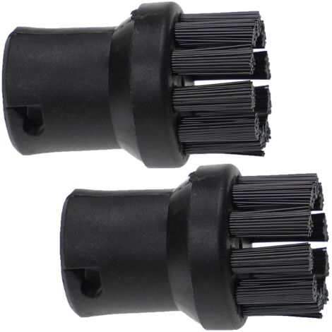 vhbw 2x brosse arrondie compatible avec Kärcher SC 5 EasyFix Premium, SC 5 EasyFix Iron nettoyeur vapeur - Brosse à vapeur