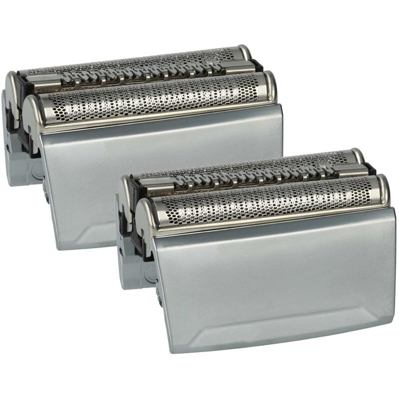 vhbw 2x cabezales de repuesto compatible con Braun 5050cc (5748 / 5749), 5070cc (5748 / 5749), 5080cc (5748 / 5749) máquina de afeitar - Color: plata