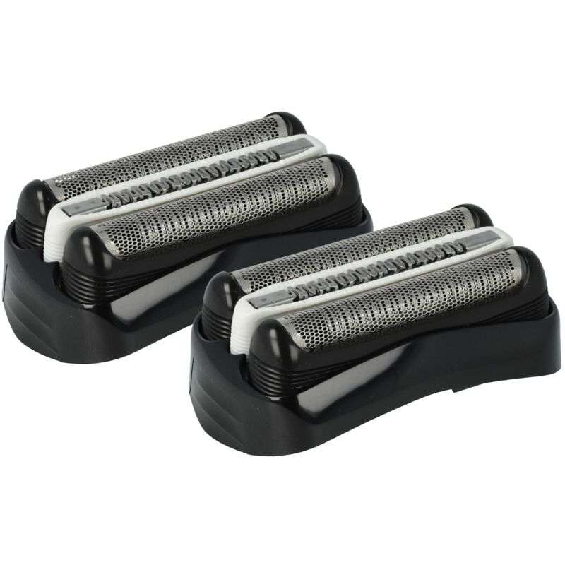 vhbw 2x cabezales de repuesto compatible con Braun vieja generación 370cc, 395cc, 390cc, 380 máquina de afeitar - Color: negro
