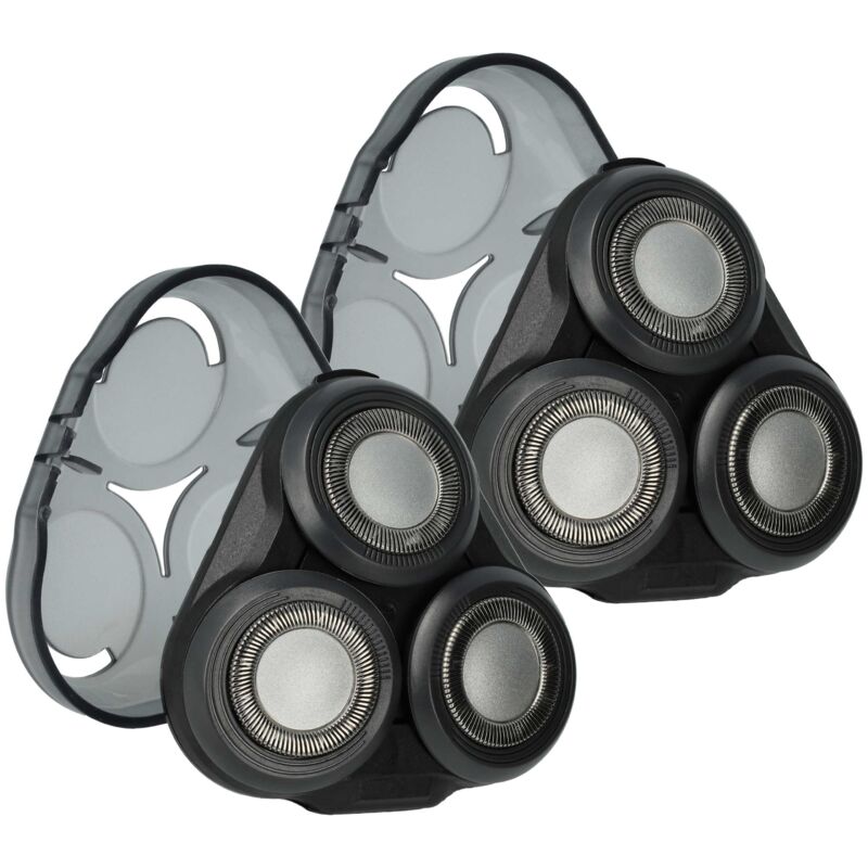 vhbw 2x cabezales de repuesto compatible con Philips S5075, S5077, S5078, S5079, S5080, S5076, S5085, S5072, S5081, S5082 máquina de afeitar