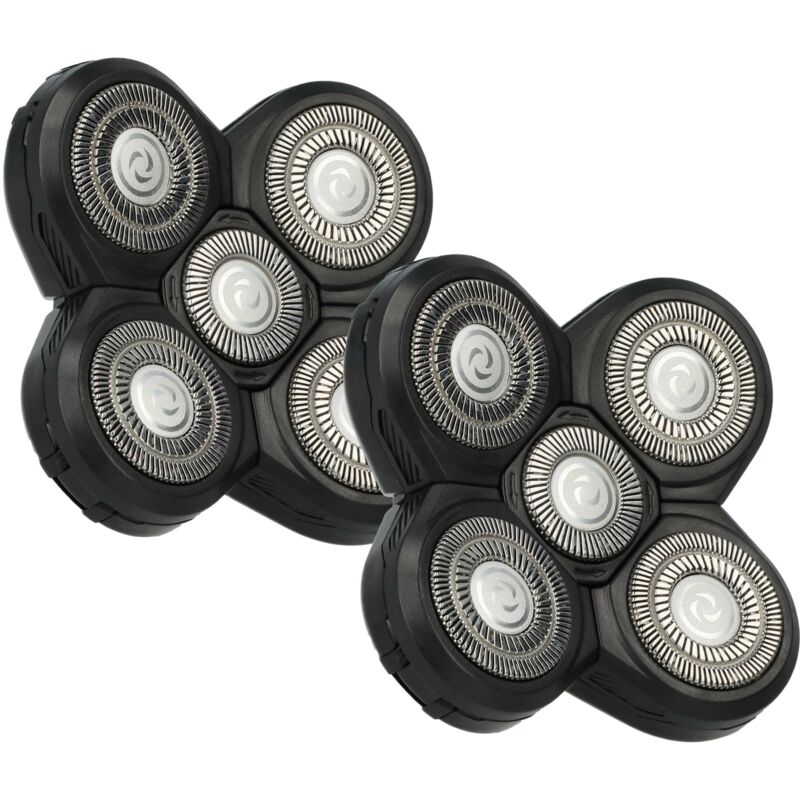 vhbw 2x cabezales de repuesto compatible con Philips serie RQ12 RQ1295, RQ1295CC, RQ1286CC, RQ1290, RQ1290CC, RQ1290X máquina de afeitar