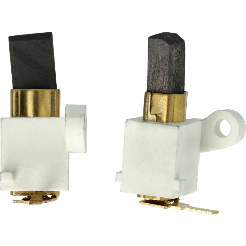 vhbw 2x Carbon Brush 14.5 x 10.8 x 5.7 mm compatible with Stihl E180C, E160, E140, E14 chainsaw + Spring