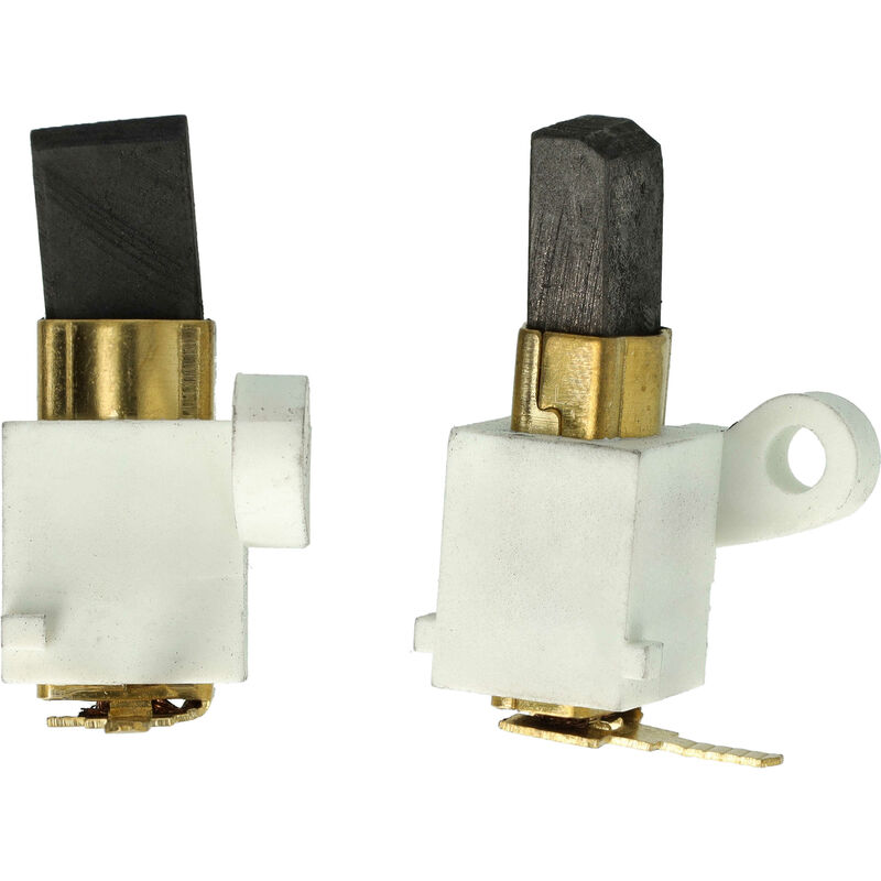 Vhbw - 2x Carbon Brush 14.5 x 10.8 x 5.7 mm compatible with Stihl mse 140C, 180C, 160C chainsaw + Spring