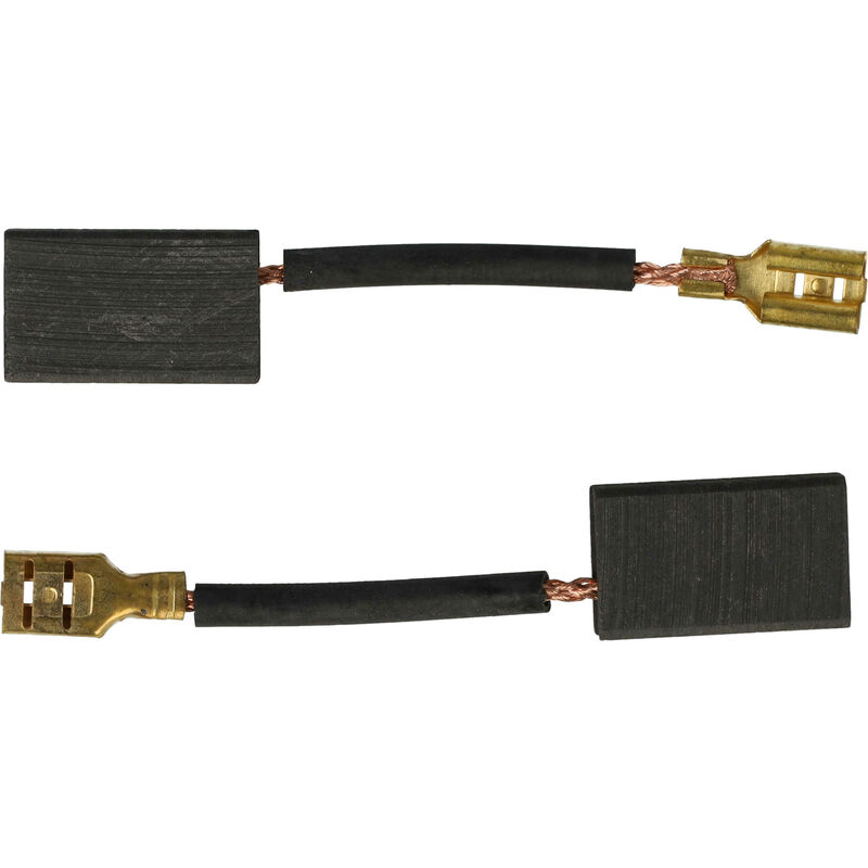 Vhbw - 2x Carbon Brush 16 x 10 x 5 mm compatible with Milwaukee agv 16-125 qxc, agv 16-180 qxc, ap 12 qe, as 12 qe angle grinder / grinder