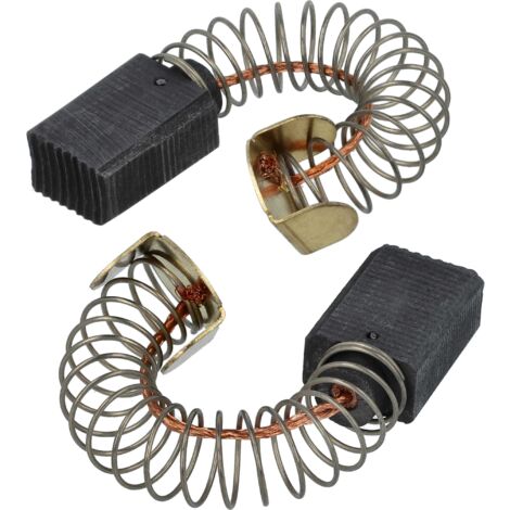 vhbw 2x Carbon Brush 6.2 x 10 x 16 mm compatible with Festool AGP 150-15 AB, 150-15, 150-1 power tool + Spring