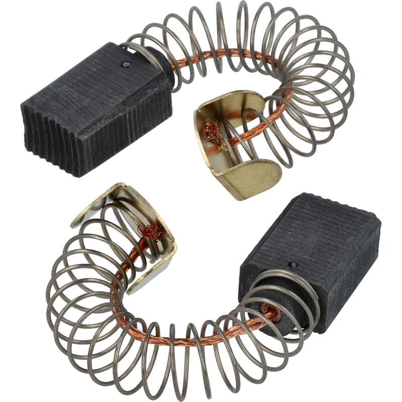 Vhbw - 2x Carbon Brush 6.2 x 10 x 16 mm compatible with Festool drp 16-1, 20 etq ff, 16-2 power tool + Spring