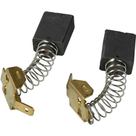 vhbw 2x Carbon Brush 7.25 x 12.5 x 16.3 mm replacement for Bosch 1619P01685 for power tool + Spring