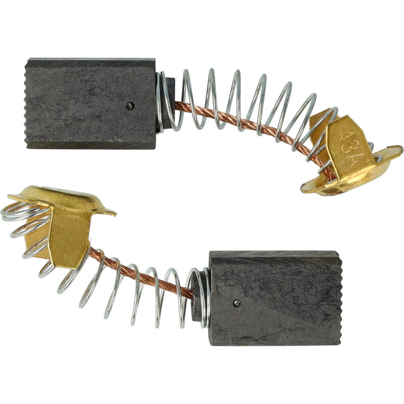Vhbw - 2x Carbon Brush compatible with ErgoMix 1300, 1000 angle grinder
