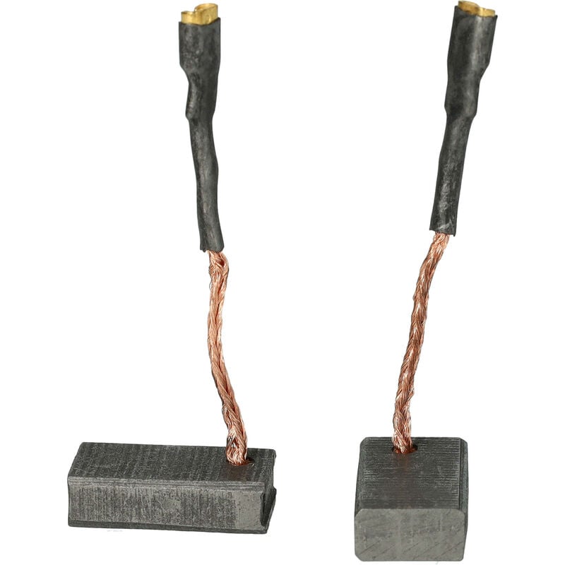 2x Carbon Brush compatible with Festool rg 80 e, ag 125-14 de power tool, grinder - Vhbw