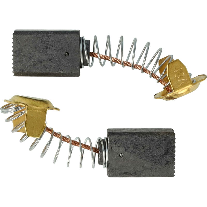 Vhbw - 2x Carbon Brush compatible with Carat Grinder pro 180 Dustec angle grinder