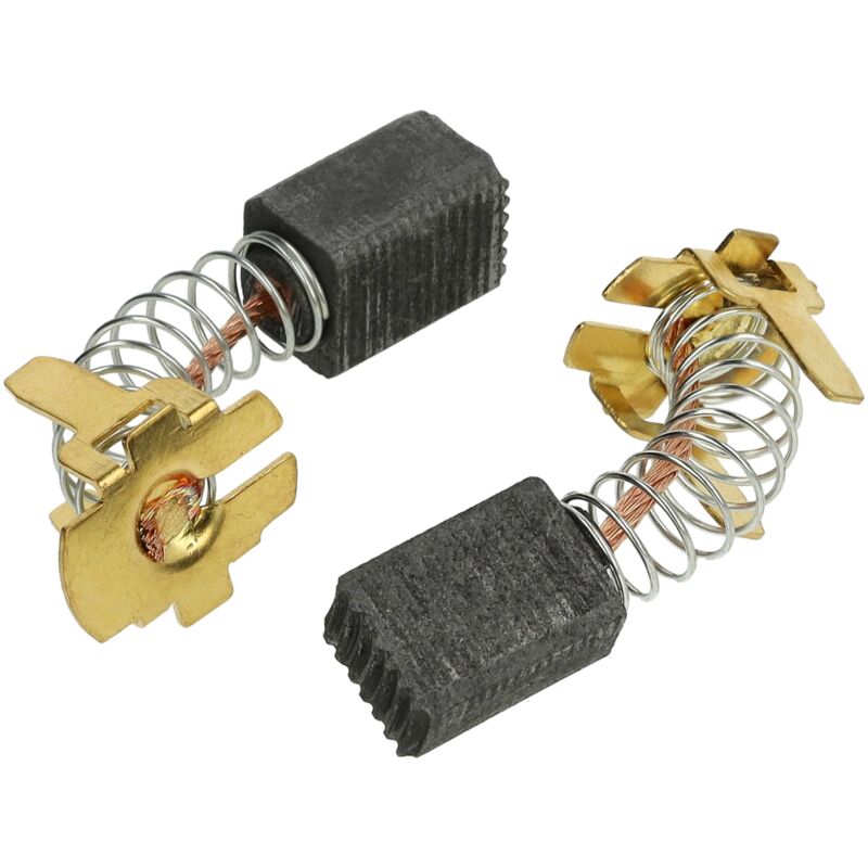 Vhbw - 2x Carbon Brush Motor Brush 10 x 7,5 x 6,6mm compatible with Hitachi DH18DSL, DH24DVC, WH18DSC power tool