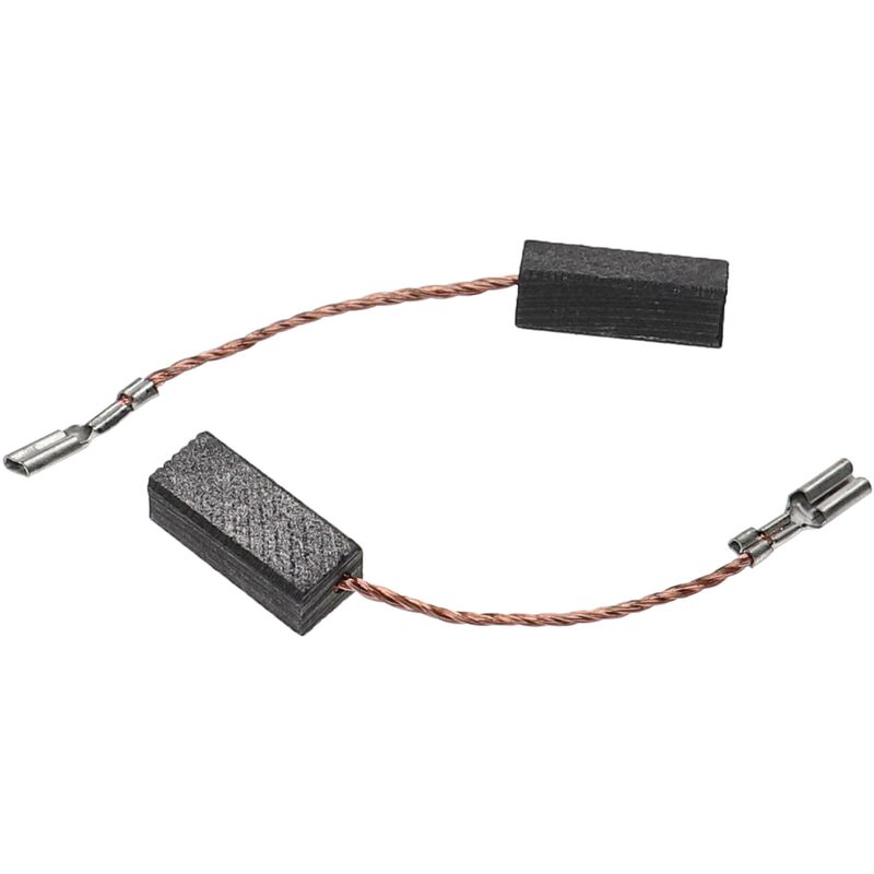Vhbw - 2x Carbon Brush Motor Brush 6 x 8 x 18 mm compatible with Black & Decker P8016C Typ 2, P8020, P8021A Typ 1 power tool