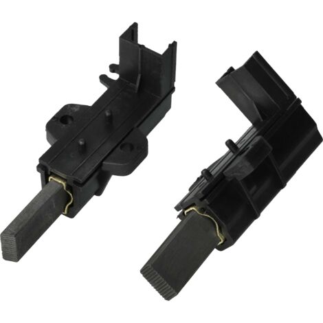 vhbw 2x Carbon Brush with Holder replacement for 54S5009-05-04, 54S5009-05-06, 54S5009-06-02 for washing machine, Black