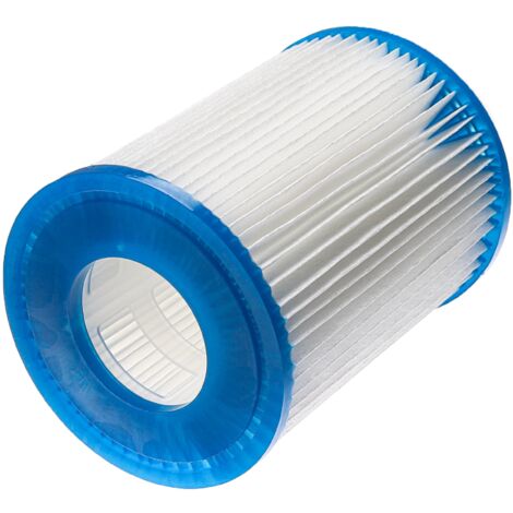 vhbw 2x Cartouche filtrante compatible avec Bestway Flowclear 2.006 l/h, 3.028 l/h piscine pompe de filtration - Filtre à eau, blanc / bleu