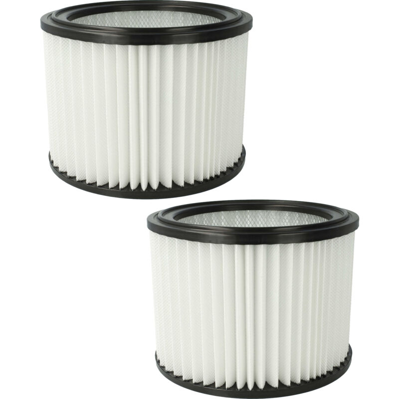 Vhbw - 2x Cartouche filtrante compatible avec Hitachi / Hikoki RP250YDLWAZ, RP250YDL aspirateur - Filtre pour particules fines, microfibre non tissée