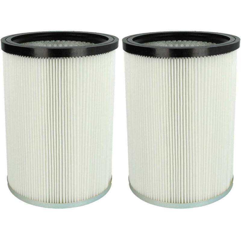 2x Cartridge Filter compatible with Kärcher nt 50/2 Me Classic br 220V, nt 50/2 Me Classic cn Vacuum Cleaner - White - Vhbw