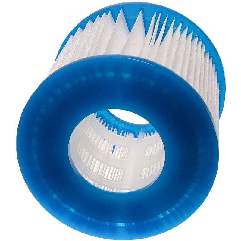 Image of 2x cartuccia filtrante di tipo vii compatibile con Bestway Lay-Z-Spa Palm Springs, Paris piscina - Filtro di ricambio, bianco / blu - Vhbw