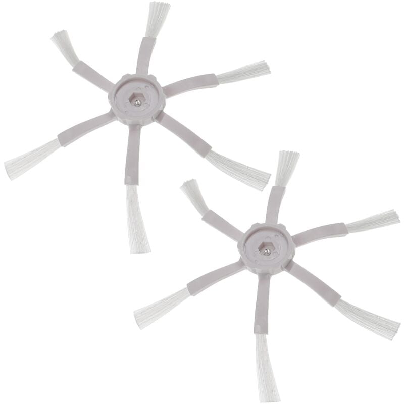 

2x Cepillo lateral compatible con Xiaomi Mi Robot Mijia 1S, Vacum (1.Gen) robot aspirador - Set cepillos, negro - Vhbw