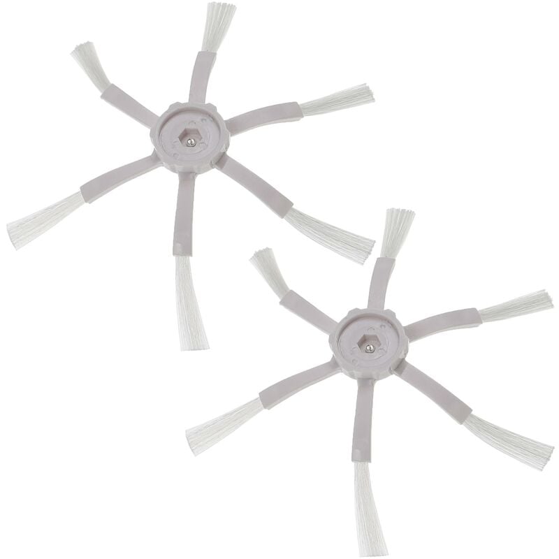 

2x Cepillo lateral compatible con Xiaomi Xiaowa C10, E20, E25, E35 robot aspirador - Set cepillos, negro - Vhbw