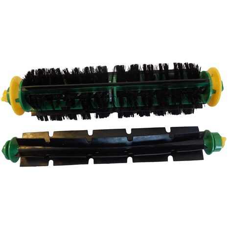 vhbw 2x Cepillo redondo (set de cepillos) compatible con iRobot Roomba 562, 563, 564 robot aspirador - cepillo laminado, cepillo de cerdas